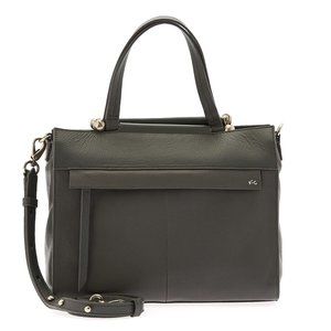 COPY - Foley + Corinna leather Top Handle Bag, Black